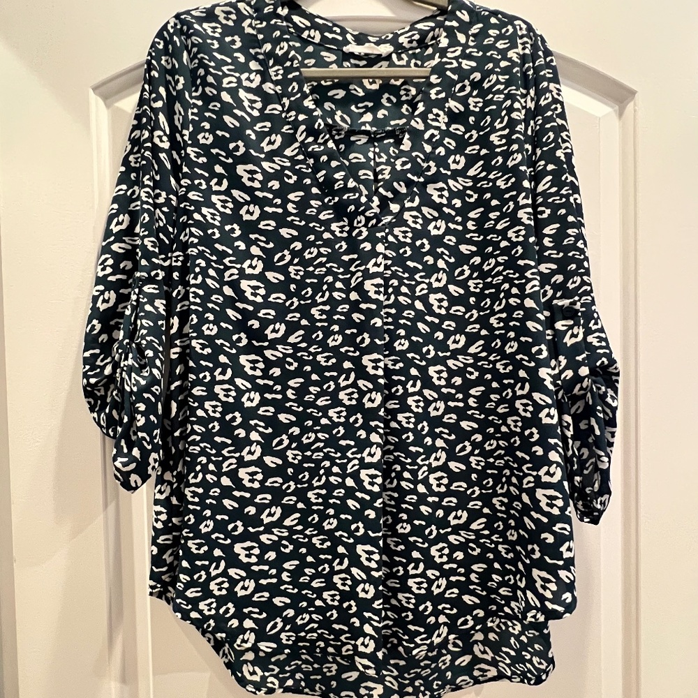Lush Cheetah Print Blouse (L)